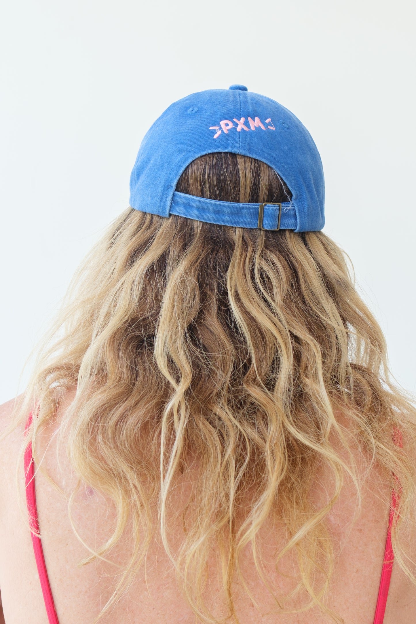 Washed Blue Cap - Surf Cat logo