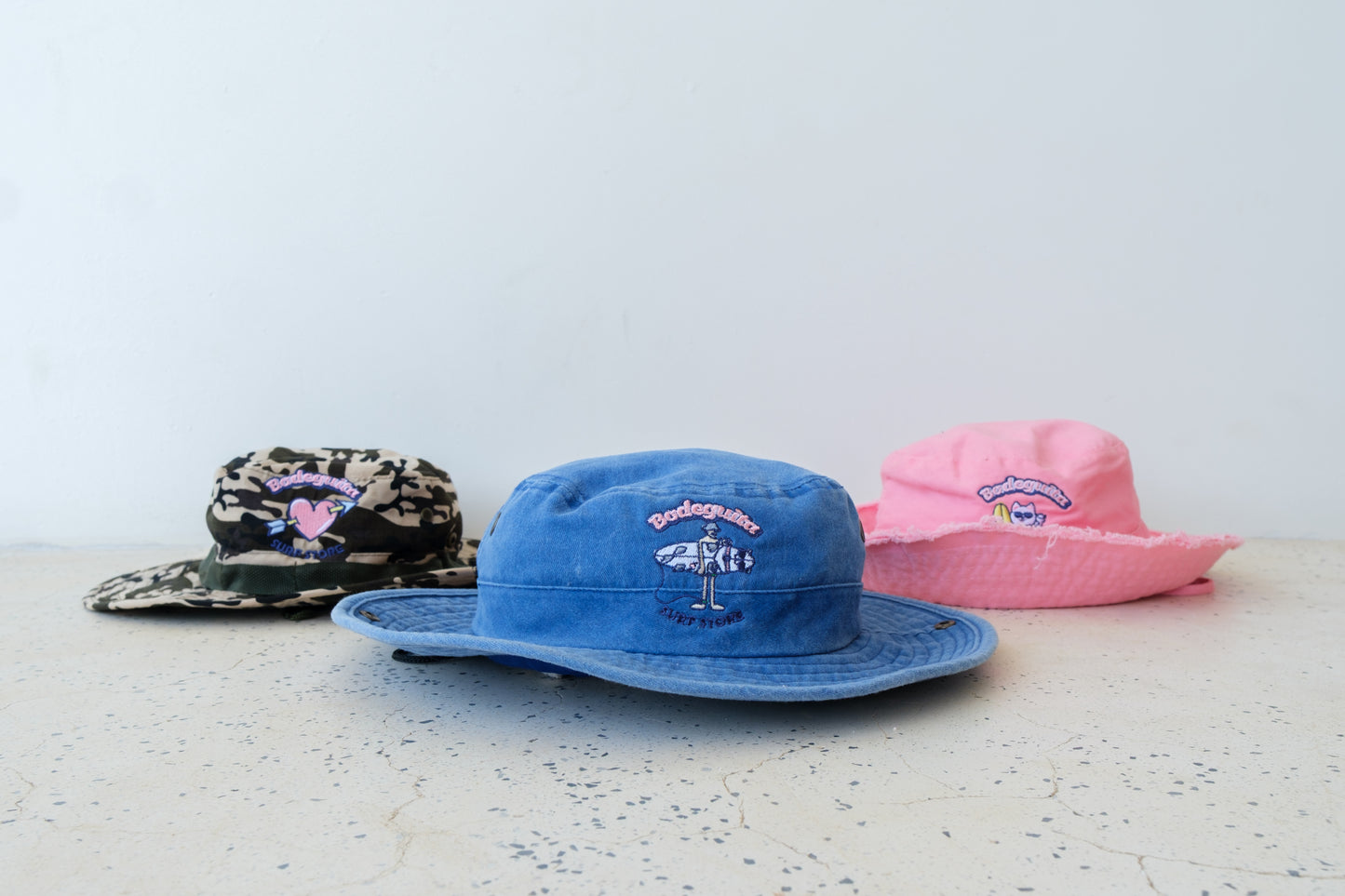 Camo Bucket hat with heart