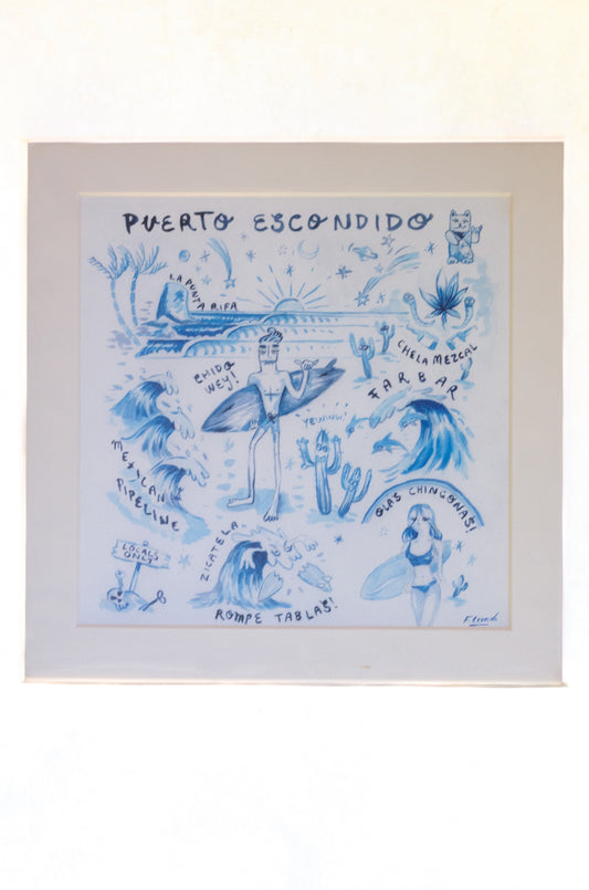 Puerto Escondido Print by ALOHA ZEN