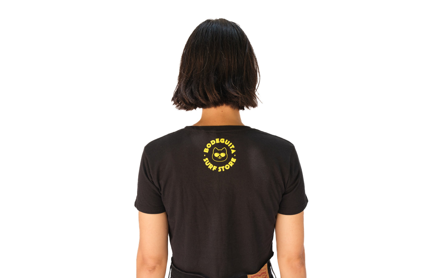 Bodeguita Surf Cat Crop tee