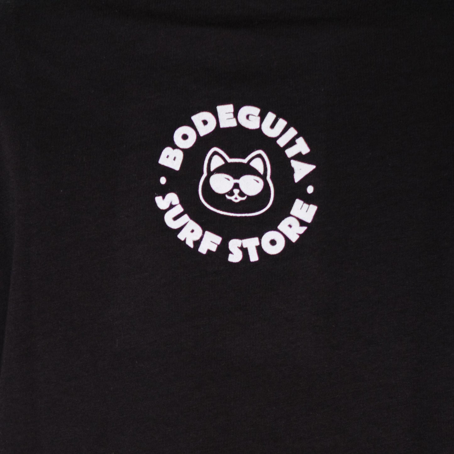 Bodeguita Cat Graphic Crop Tee