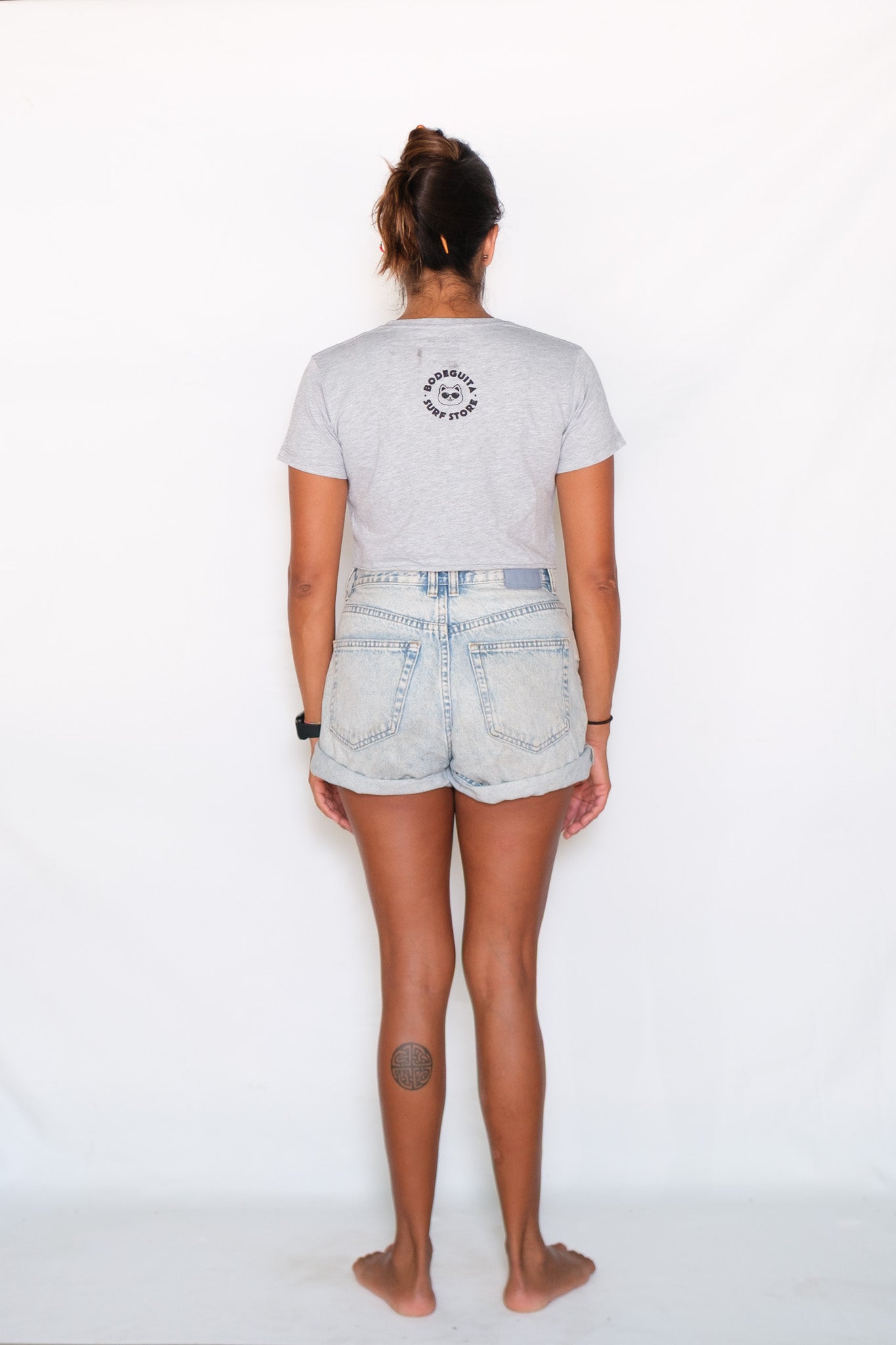 Bodeguita Cat Graphic Crop Tee