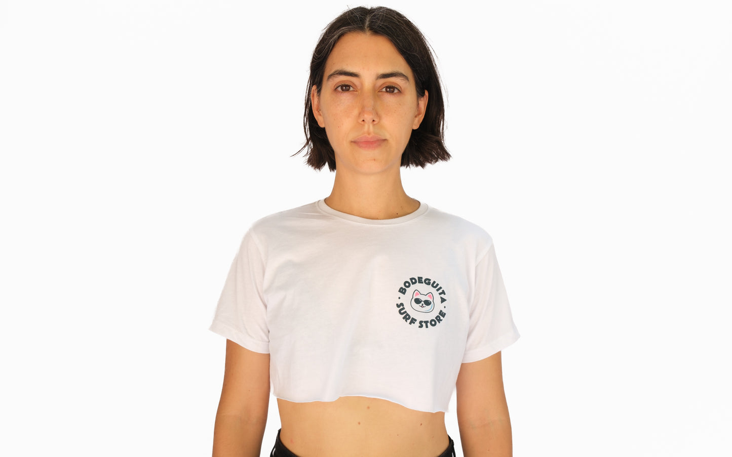 Cat Stamp Crop Tee