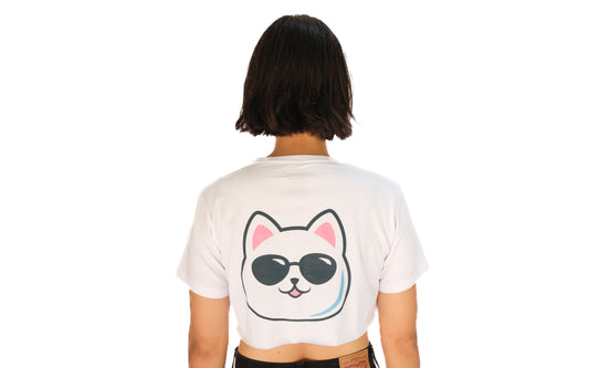 Cat Stamp Crop Tee